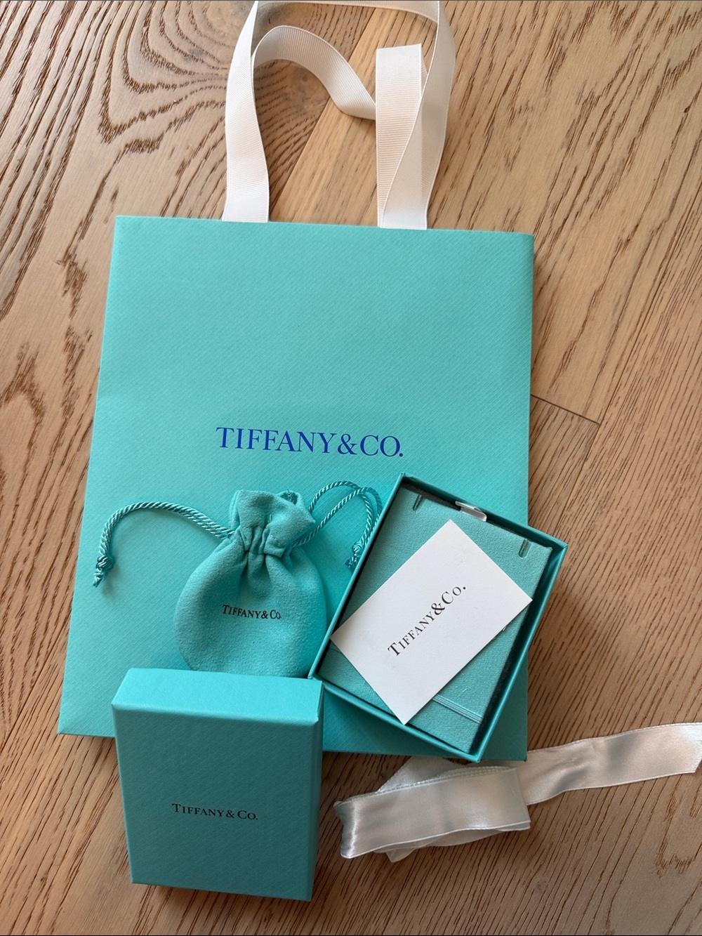 Tiffany & Co. Blue Gift Bag, Pouch and Boxes
